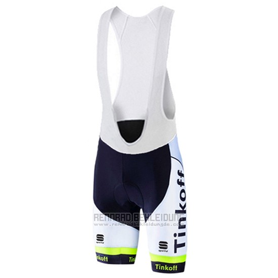 2016 Fahrradbekleidung Tinkoff Grun und Shwarz Trikot Kurzarm und Tragerhose